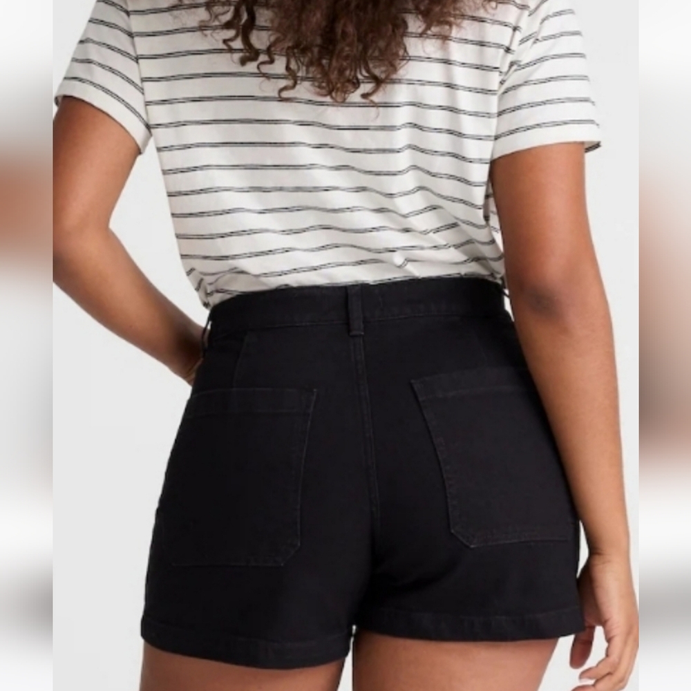 MADEWELL THE EMMETT DENIM shorts In Black Size 33 - Picture 2 of 12